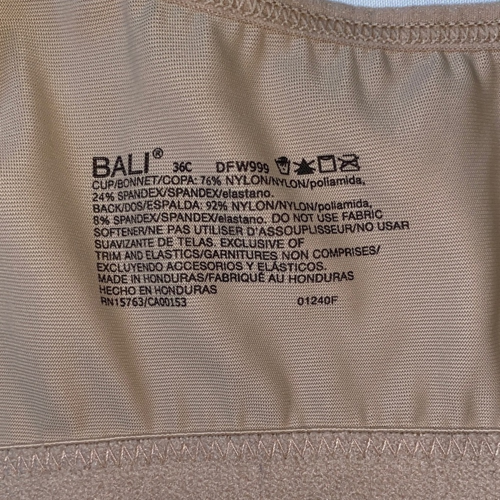 Bali Light Brown Lace Accent Bra - Picture 7 of 15
